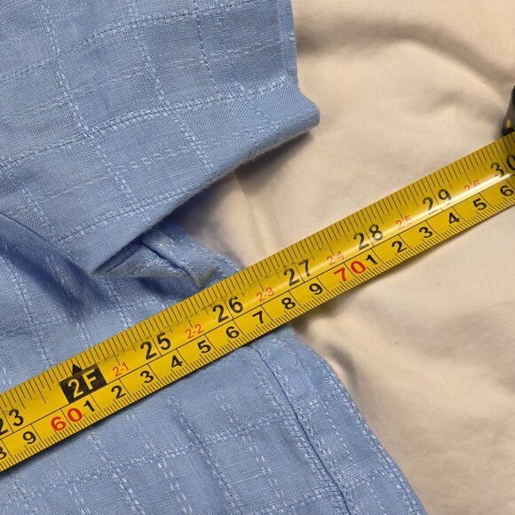 Tommy Bahama Mens 2XL Blue Button Up Short Sleeve Shirt Lightweight Casual Camp - Picture 6 of 8